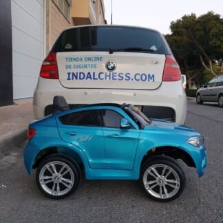 Coche para niños BMW X6-M 12V, azul metálico, 1 plaza - AC-LI-X6Mblue LE1413 - LE3287